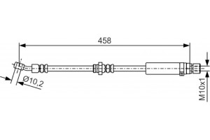Bosch Ελαστικός Σωλήνας Φρένων - 1 987 481 661
