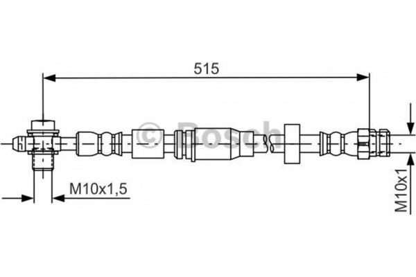Bosch Ελαστικός Σωλήνας Φρένων - 1 987 481 673