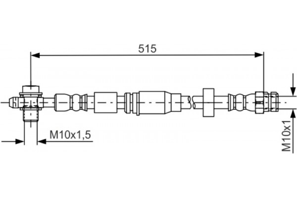 Bosch Ελαστικός Σωλήνας Φρένων - 1 987 481 673