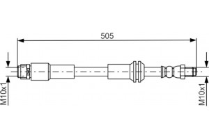 Bosch Ελαστικός Σωλήνας Φρένων - 1 987 481 675