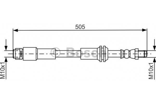 Bosch Ελαστικός Σωλήνας Φρένων - 1 987 481 675