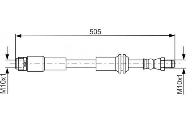Bosch Ελαστικός Σωλήνας Φρένων - 1 987 481 675