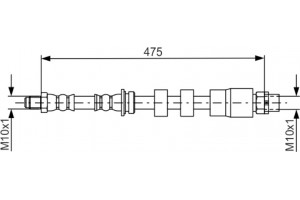 Bosch Ελαστικός Σωλήνας Φρένων - 1 987 481 678