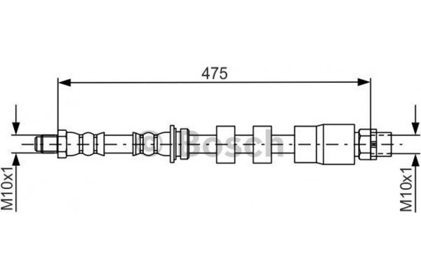 Bosch Ελαστικός Σωλήνας Φρένων - 1 987 481 678