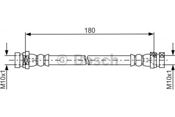 Bosch Ελαστικός Σωλήνας Φρένων - 1 987 481 681