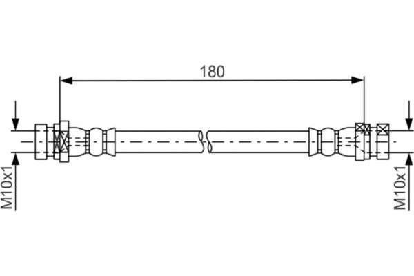 Bosch Ελαστικός Σωλήνας Φρένων - 1 987 481 681