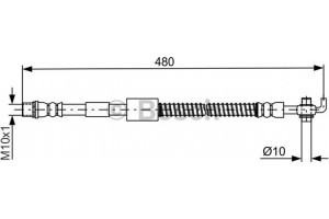 Bosch Ελαστικός Σωλήνας Φρένων - 1 987 481 686