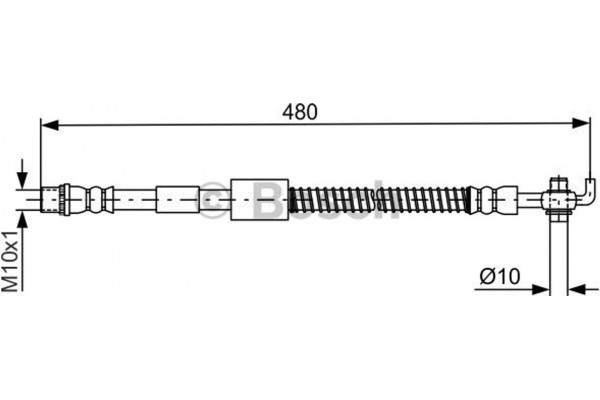 Bosch Ελαστικός Σωλήνας Φρένων - 1 987 481 686