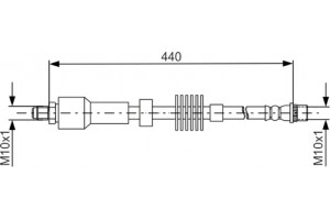 Bosch Ελαστικός Σωλήνας Φρένων - 1 987 481 688