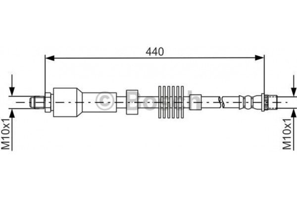 Bosch Ελαστικός Σωλήνας Φρένων - 1 987 481 688