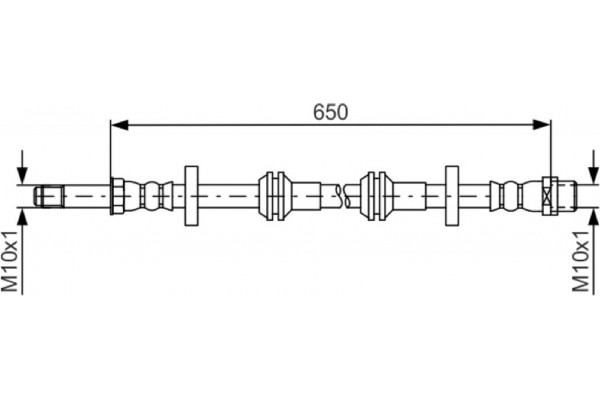 Bosch Ελαστικός Σωλήνας Φρένων - 1 987 481 690 Bosch Ελαστικός Σωλήνας Φρένων - 1 987 481 690