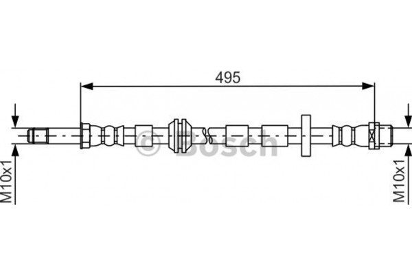 Bosch Ελαστικός Σωλήνας Φρένων - 1 987 481 692