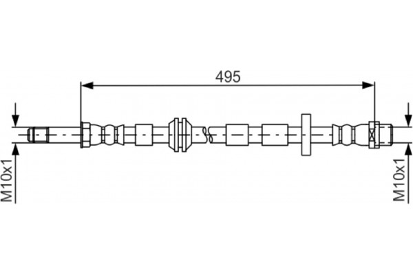 Bosch Ελαστικός Σωλήνας Φρένων - 1 987 481 692