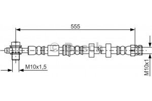 Bosch Ελαστικός Σωλήνας Φρένων - 1 987 481 694