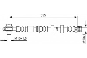 Bosch Ελαστικός Σωλήνας Φρένων - 1 987 481 694