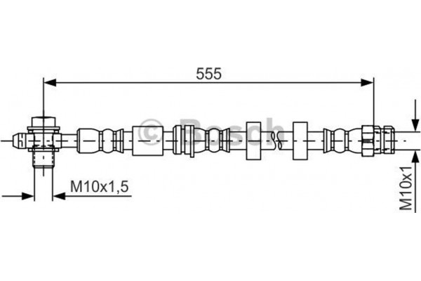 Bosch Ελαστικός Σωλήνας Φρένων - 1 987 481 694