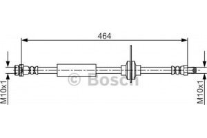 Bosch Ελαστικός Σωλήνας Φρένων - 1 987 481 702