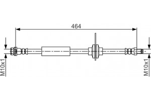 Bosch Ελαστικός Σωλήνας Φρένων - 1 987 481 702