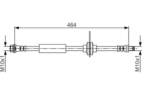 Bosch Ελαστικός Σωλήνας Φρένων - 1 987 481 702