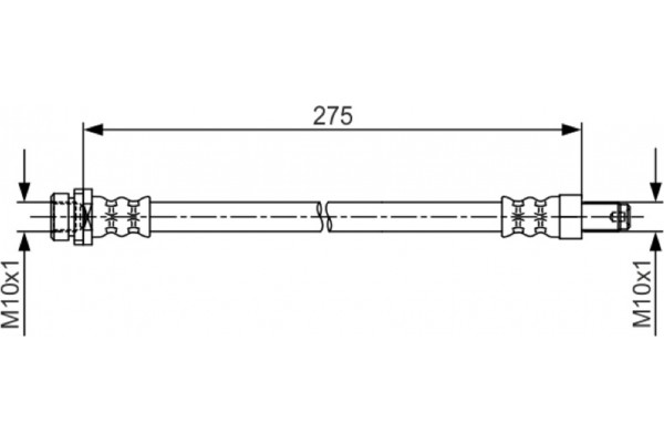 Bosch Ελαστικός Σωλήνας Φρένων - 1 987 481 704