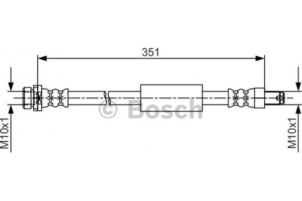 Bosch Ελαστικός Σωλήνας Φρένων - 1 987 481 705