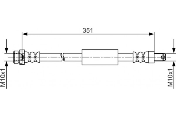 Bosch Ελαστικός Σωλήνας Φρένων - 1 987 481 705