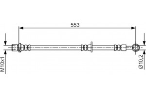 Bosch Ελαστικός Σωλήνας Φρένων - 1 987 481 710