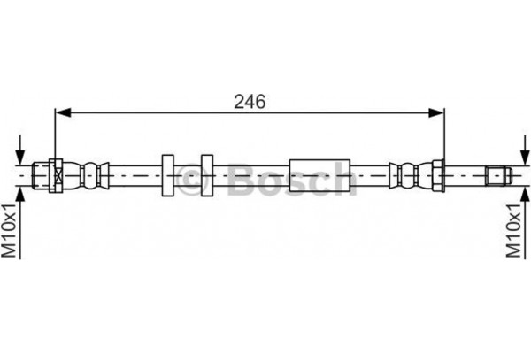 Bosch Ελαστικός Σωλήνας Φρένων - 1 987 481 714