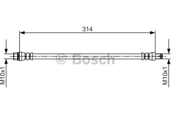 Bosch Ελαστικός Σωλήνας Φρένων - 1 987 481 718