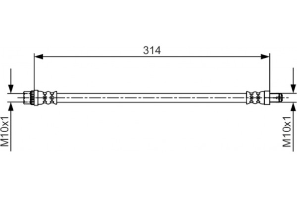 Bosch Ελαστικός Σωλήνας Φρένων - 1 987 481 718