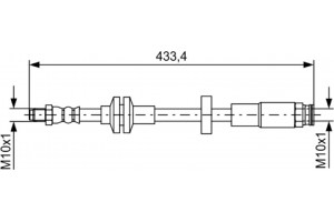 Bosch Ελαστικός Σωλήνας Φρένων - 1 987 481 726