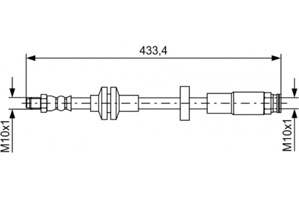 Bosch Ελαστικός Σωλήνας Φρένων - 1 987 481 726