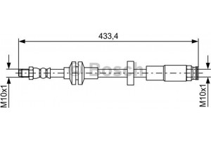 Bosch Ελαστικός Σωλήνας Φρένων - 1 987 481 726