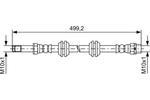 Bosch Ελαστικός Σωλήνας Φρένων - 1 987 481 727
