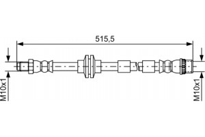 Bosch Ελαστικός Σωλήνας Φρένων - 1 987 481 733