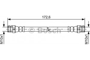 Bosch Ελαστικός Σωλήνας Φρένων - 1 987 481 737