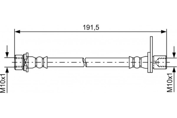 Bosch Ελαστικός Σωλήνας Φρένων - 1 987 481 738 Bosch Ελαστικός Σωλήνας Φρένων - 1 987 481 738