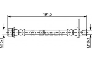 Bosch Ελαστικός Σωλήνας Φρένων - 1 987 481 738