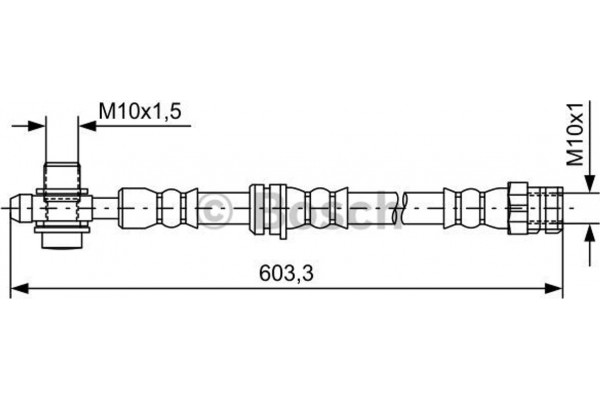 Bosch Ελαστικός Σωλήνας Φρένων - 1 987 481 742