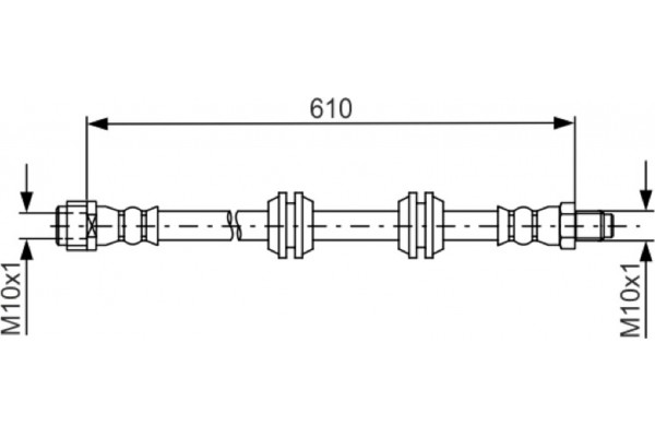 Bosch Ελαστικός Σωλήνας Φρένων - 1 987 481 744 Bosch Ελαστικός Σωλήνας Φρένων - 1 987 481 744