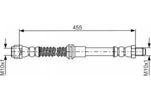 Bosch Ελαστικός Σωλήνας Φρένων - 1 987 481 747