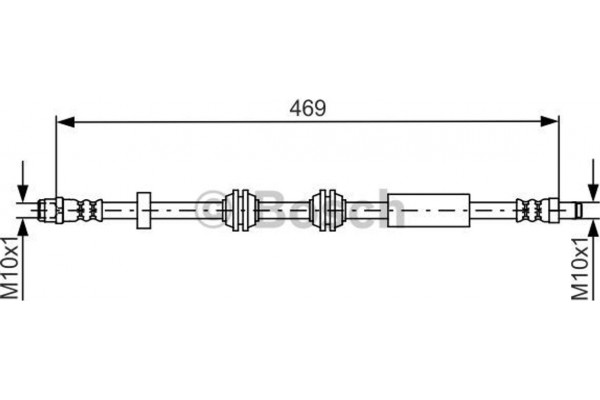 Bosch Ελαστικός Σωλήνας Φρένων - 1 987 481 748
