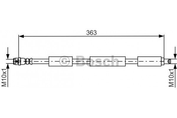 Bosch Ελαστικός Σωλήνας Φρένων - 1 987 481 749