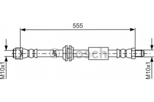 Bosch Ελαστικός Σωλήνας Φρένων - 1 987 481 751
