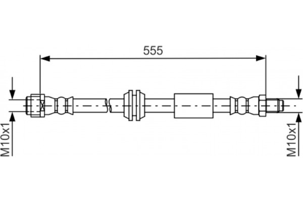 Bosch Ελαστικός Σωλήνας Φρένων - 1 987 481 751