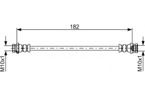 Bosch Ελαστικός Σωλήνας Φρένων - 1 987 481 752
