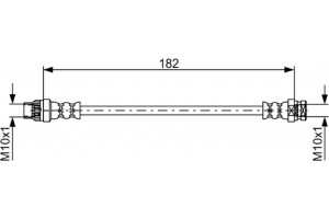 Bosch Ελαστικός Σωλήνας Φρένων - 1 987 481 753