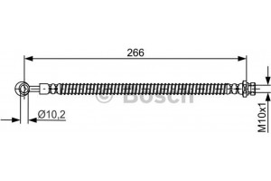 Bosch Ελαστικός Σωλήνας Φρένων - 1 987 481 755
