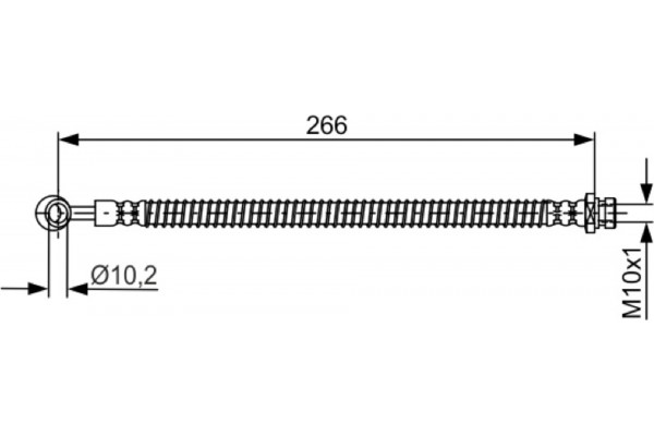 Bosch Ελαστικός Σωλήνας Φρένων - 1 987 481 755 Bosch Ελαστικός Σωλήνας Φρένων - 1 987 481 755