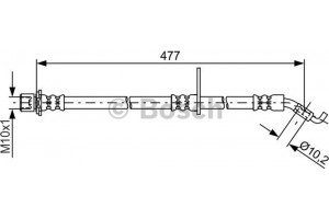 Bosch Ελαστικός Σωλήνας Φρένων - 1 987 481 771